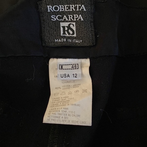 Roberta Scarpa Made in Italy stunning satin looking cargo joggers w/pockets - Picture 12 of 16